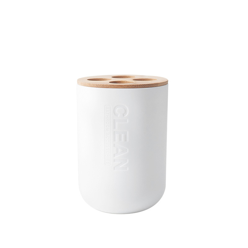Porte-gobelet pour brosse à dents, HOStorage T1, bouteille de gratitude, boîte distributrice Regina, brosse de toilette, fournitures d'esprit ères: WHITE