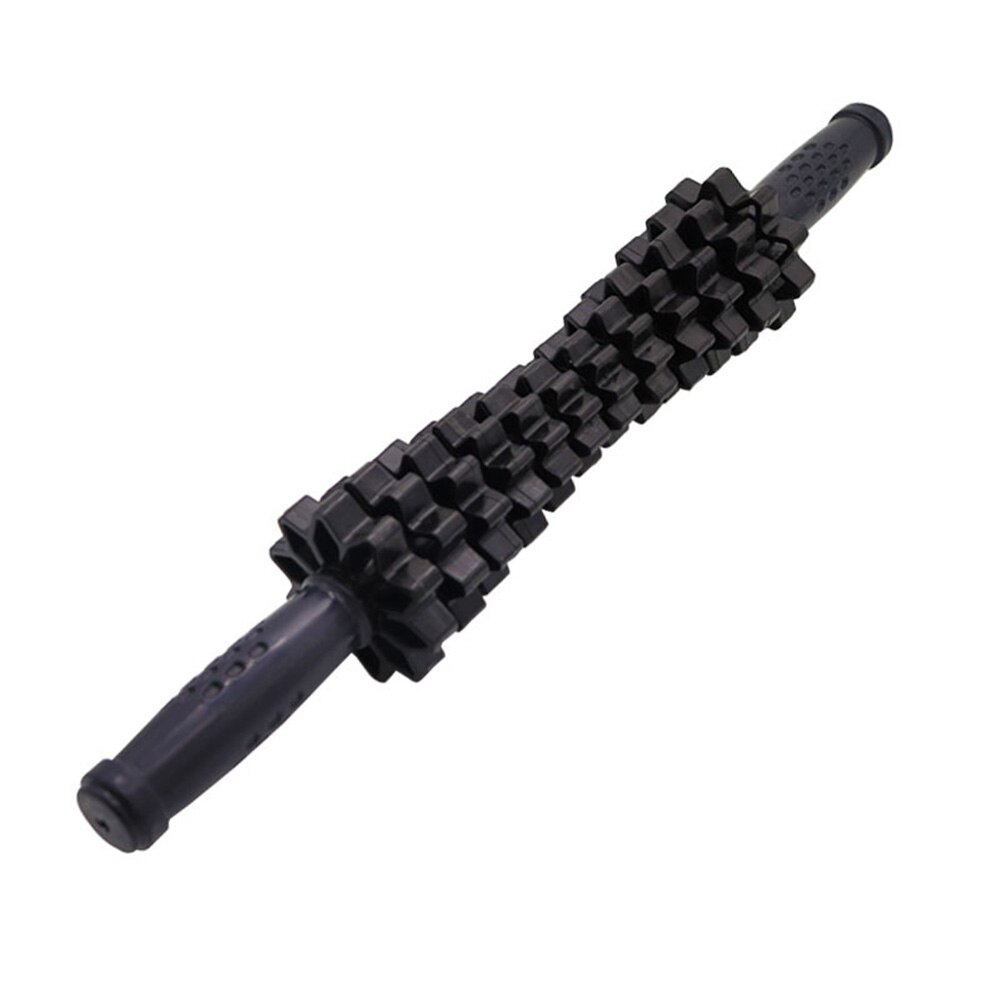 Tratar rodillo de masaje muscular ajustable punto de disparo palo de masaje liberación automiofascial para la espalda/pies: Black
