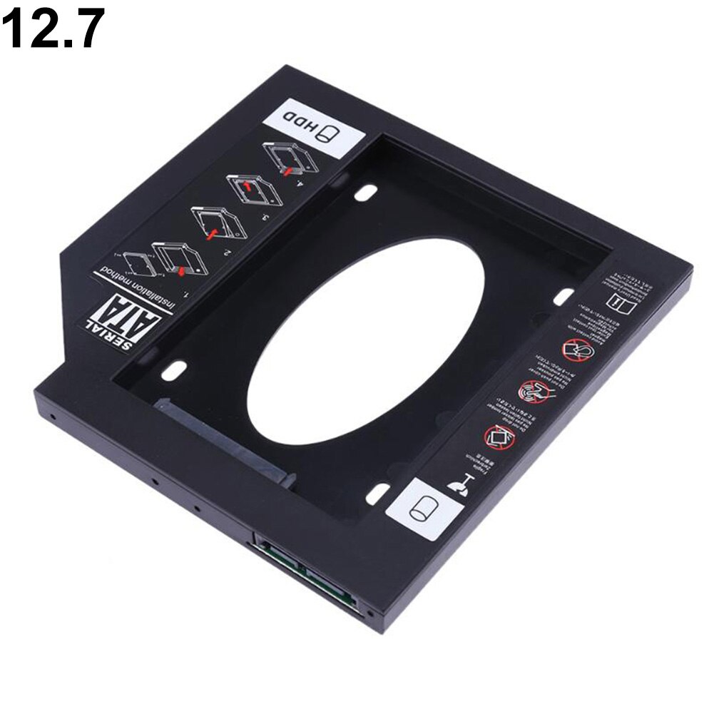 9.5/12.7mm 2.5inch SATA Hard Drive SSD Bracket Tray Caddy for Laptop Notebook for Lenovo Ideapad: Silver