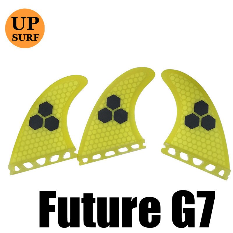 Future Fins-aletas para tabla de surf Future G3/G5/G7, 3 piezas por set: Yellow G7