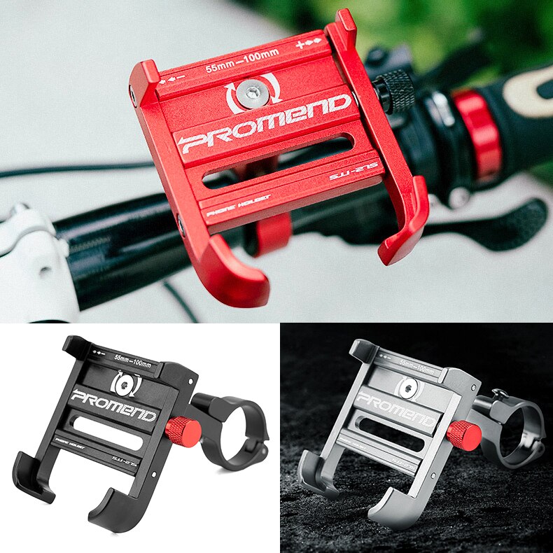 Promend 360 Graden Rotatie Fiets Telefoon Houder Aluminium Mountainbike Telefoon Houder Fietsen Telefoon Mount