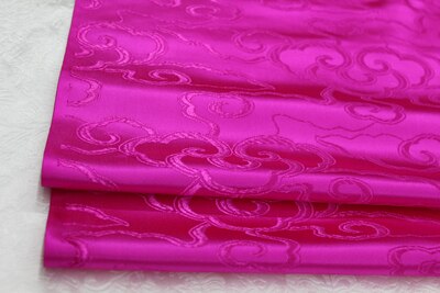 CF420 1yard Solid Clouds Brocade Fabrics Chinese Silk Brocade Jacquard Fabric For Chinese Dress For Adults Chinese Style Cushion: rose
