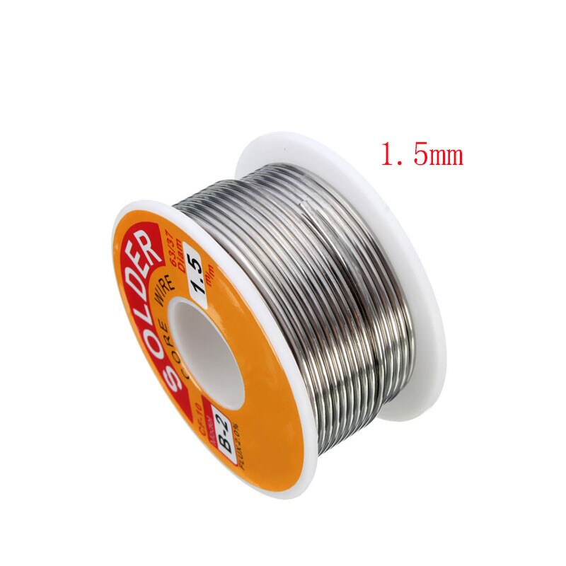 63/37 Rosin Core Solder Wire Flux 2% Tin Lead Solder Iron Welding Wires Reel 0.5mm-2.0mm 100g Flux Reel Welding Line
