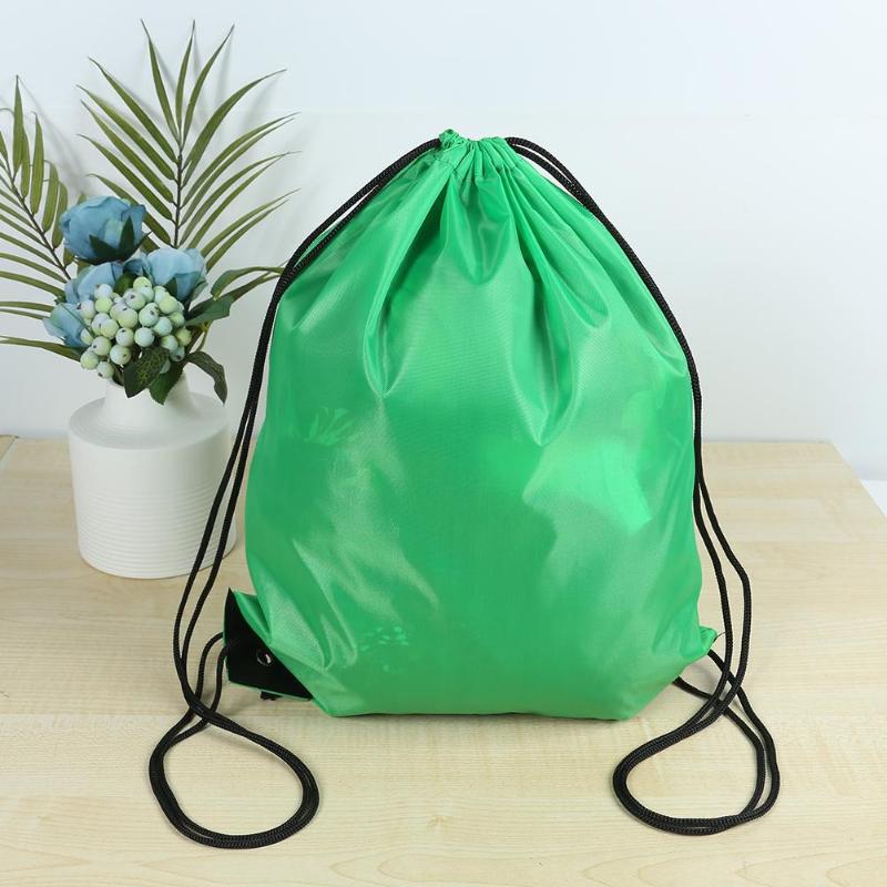 1PC Waterproof Outdoor Beach Swimming Sports Drawstring Backpack Organizer Gym Storage Bag For Shoes Towel Clothes 42*34CM