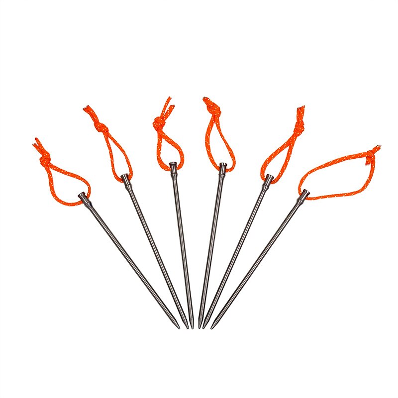 Titanium Tentharingen Ultralight Hoge Sterkte Tent Stakes Lichtgewicht Winddicht Touw Nail Camping Tent Accessoires Nooit Roestig