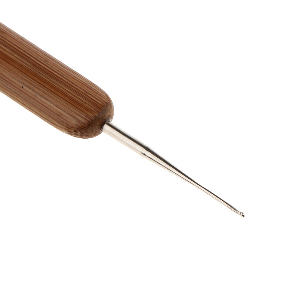 5 stk bambus hår vævning hæklenåle kroge værktøj 0.5mm 0.75mm hår hæklenåle