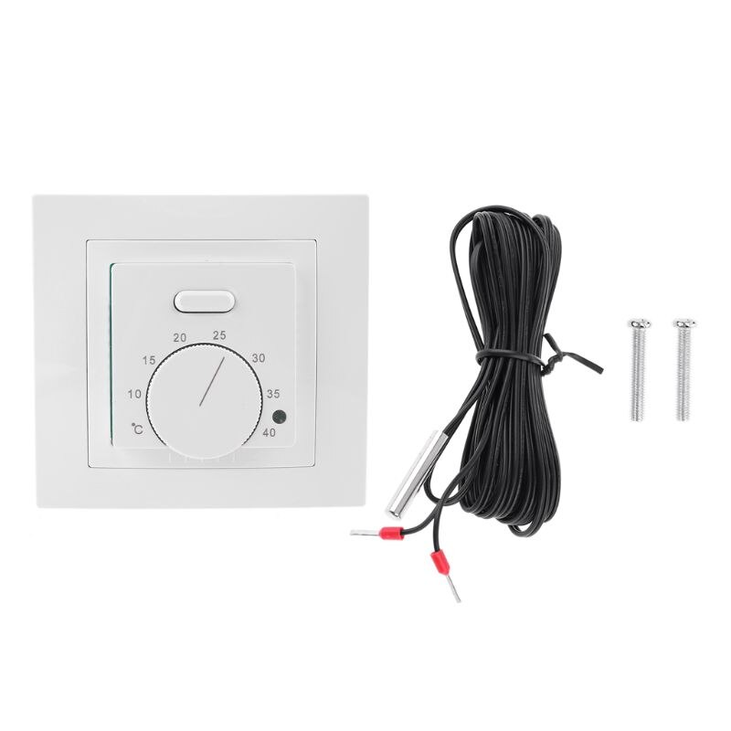 UnderFloor Electric Heating Room Thermostat 16A AC220~230V Save Energy Floor Heating Temperature Controller 86x86mm