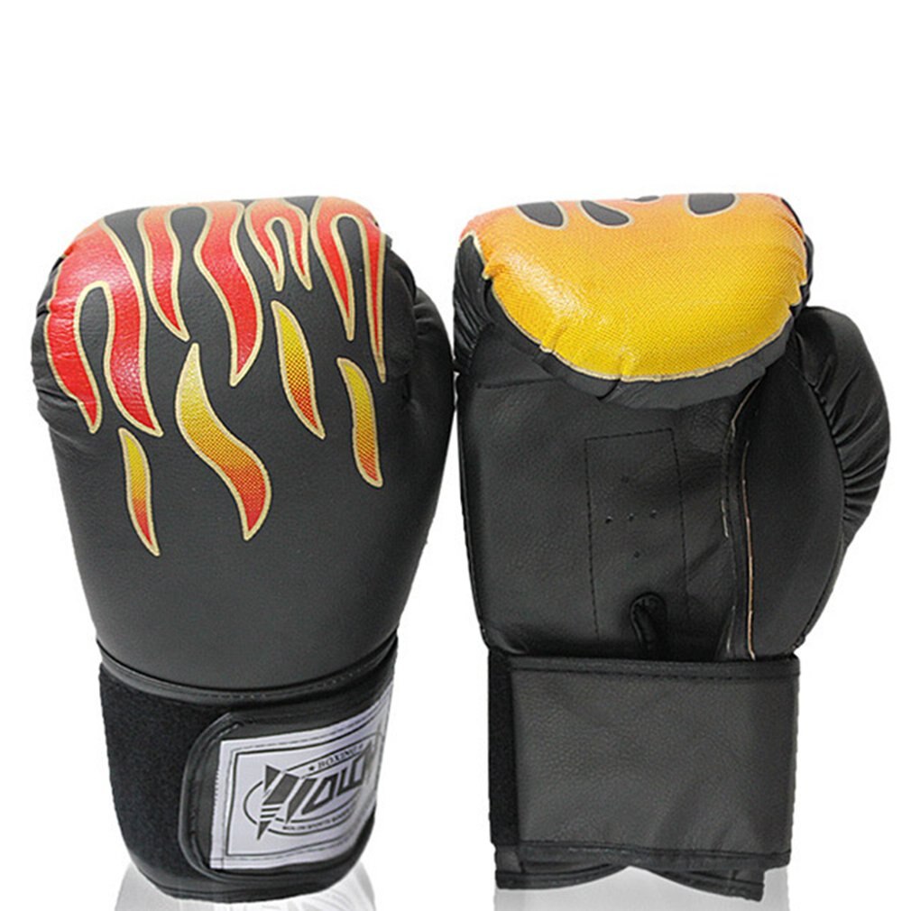 Gants de boxe hutu à flamme rouge pour adultes et enfants, gants de dessin animé sanshou pour gants d'entraînement de boxe et couvre-poings: Argent