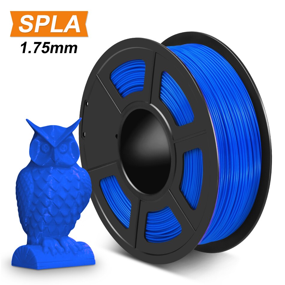 SUNLU 3D Printer Filament SPLA 1.75mm 1KG Colorful Plastic Printing Material 3 Colors White Black GREY: SPLA Blue