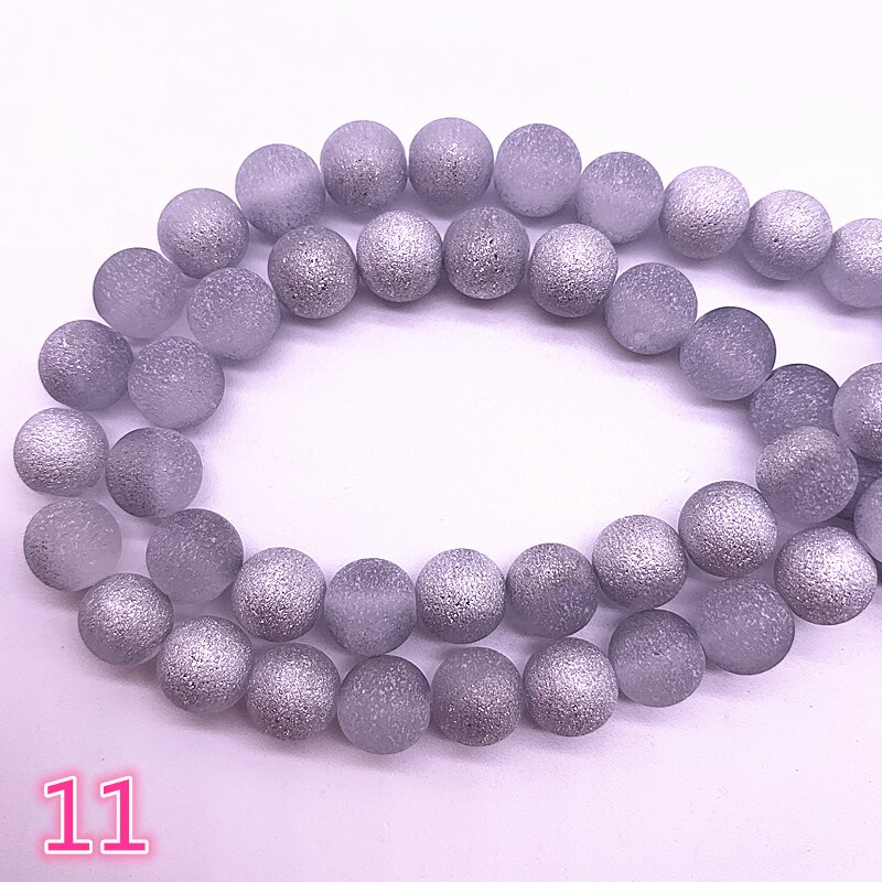 6/8mm Frosted Matt Austrian Crystal Beads Glass Loose Beads Handmade DIY Jewelry Making For Bracelet #11: 6mm(50pcs)