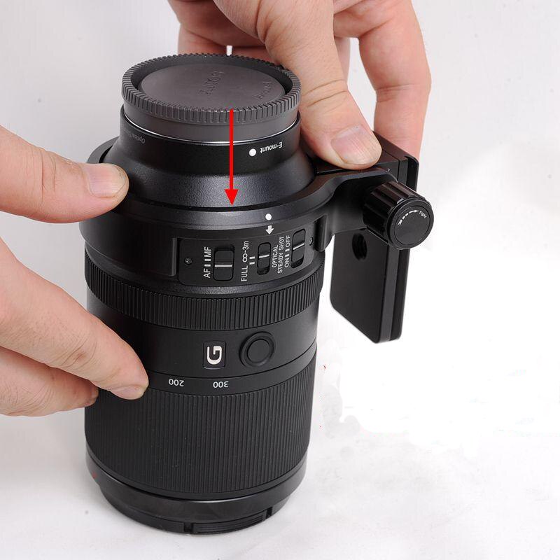 iShoot Lens Collar Foot with Quick Release Plate for Sony FE 70-300mm F4.5-5.6G OSS Tripod Mount Ring Arca Swiss RRS Compatible