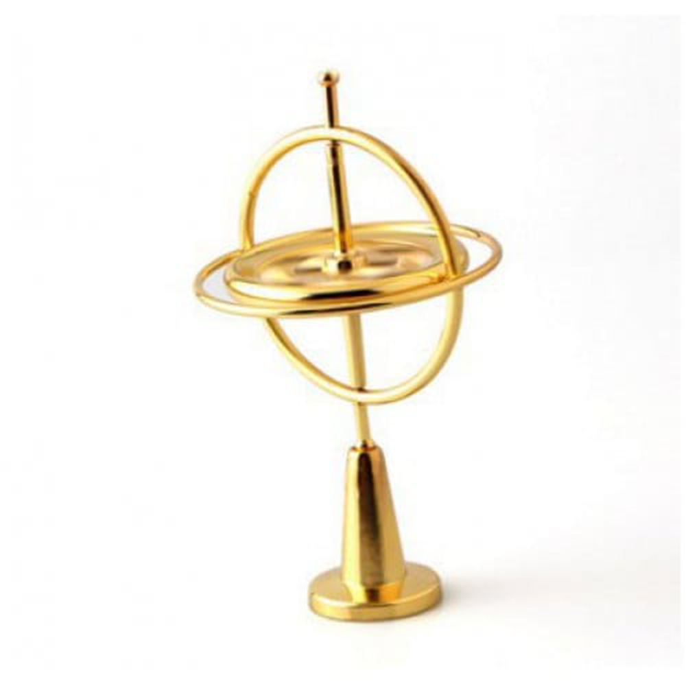 Tol Klassieke Speelgoed Hobby & Gyro Traditionele Educatief legering Gyroscoop Creatieve Experiment Magic Kid: Gold