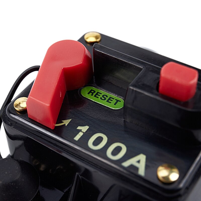 12 Volt Car 100 AMP Circuit Breaker with Reset up to 1000 watts stereo
