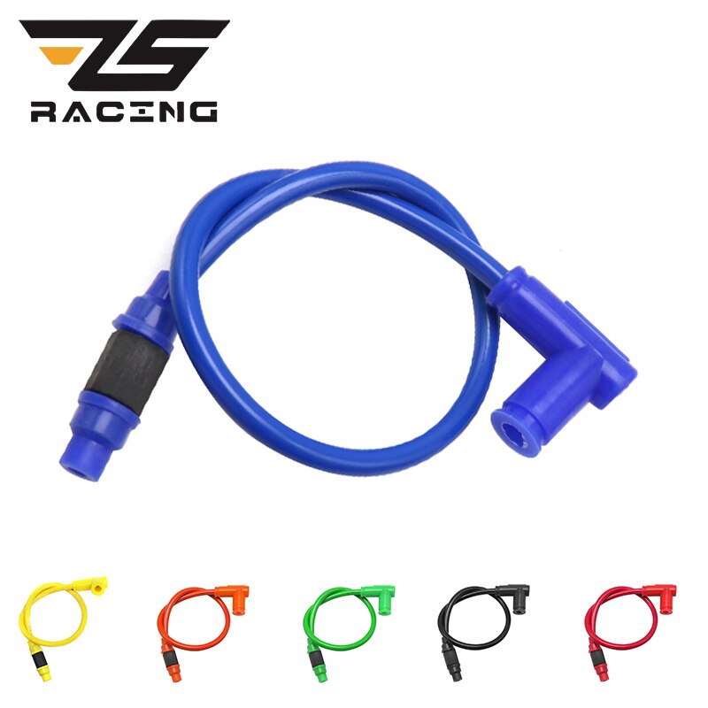 ZS Racing-cable de bujía de alta tensión para motocicleta, repuesto de divitfir, doble núcleo