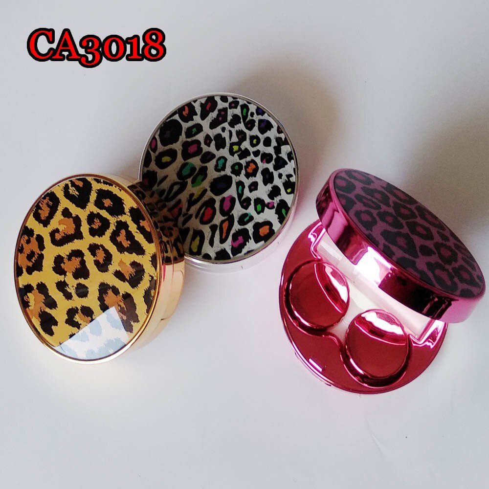 Étuis pour lentilles de Contact léopard Sexy avec miroir boîte à robe animale pratique étui à lentilles de Contact sac d'économie CA3018