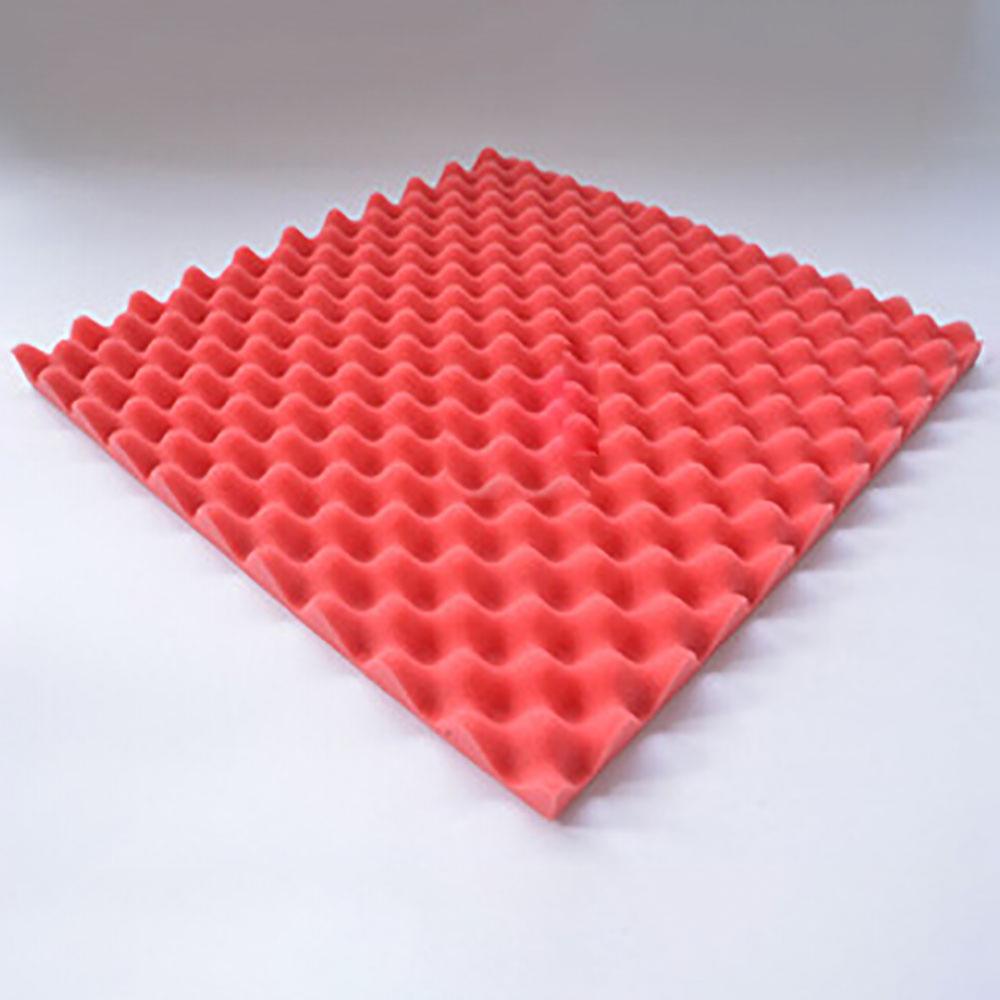 Espuma acústica à prova d'água, painéis de espuma acústica com som, amortecedor de ruído, equipamento de música, acessórios para estúdio, 1 peça: Red
