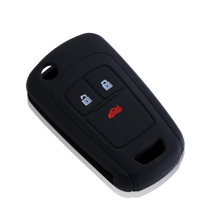 Funda de silicona para llave de coche, para Chevrolet Cruze Aveo Camaro Chevy Equinox Sonic: Default Title