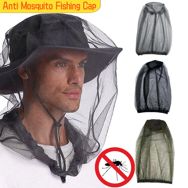 Moskito Biene Insekten Gittergewebe Kopf Gesichts schutz Netz Hütte draussen Anti Mücke Winkel kappe Imkerei Hütte Angeln Sonnen kappe Gittergewebe Maske