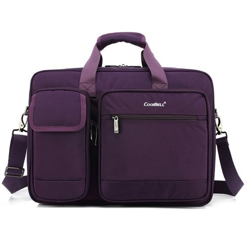 Laptop Tas 15.6 17.3 Inch Waterdichte Notebook Bag Sleeve Voor Macbook Air Pro 15.6 17.3 Computer Schouder Handtas Aktetas Tas: Purple bag