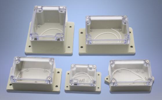 Scatola di giunzione elettrica impermeabile montaggio a parete custodia trasparente sigillata per esterni custodia in plastica scatole di distribuzione elettriche