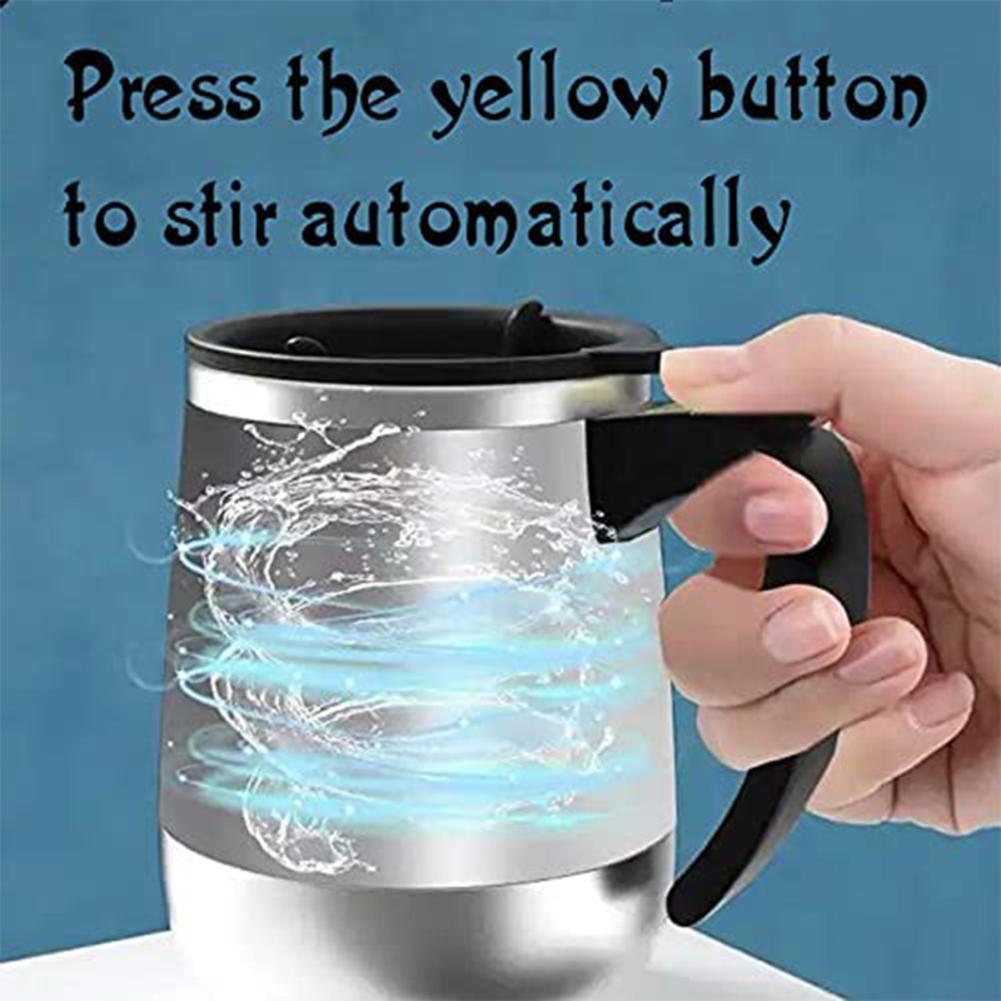 Tazza magnetica automatica caffè latte mescolare tazze 304 acciaio inossidabile creativo agitazione bicchiere auto tazza pigro elettrico Q8H4