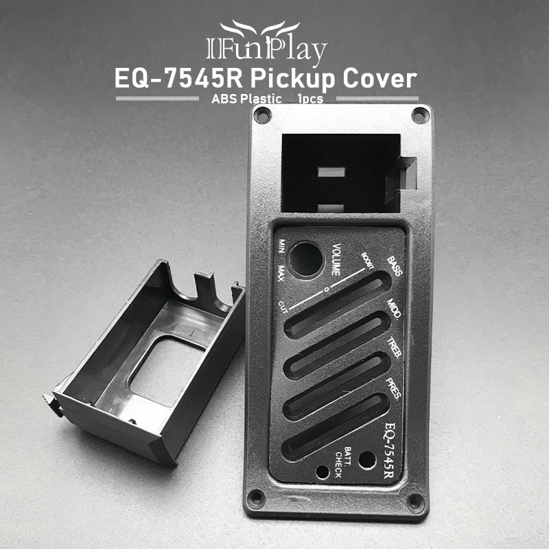 Akoestische Gitaar Voorversterker Equalizer Eq 7545R Piezo Pickup Cover 9V Batterij Boxs/Houder/Case/Compartiment Cover