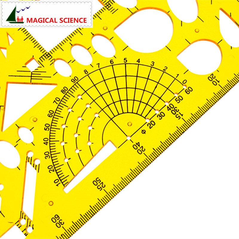 heating ventilation drawing template plastic ruler for students Flexible JSH4366