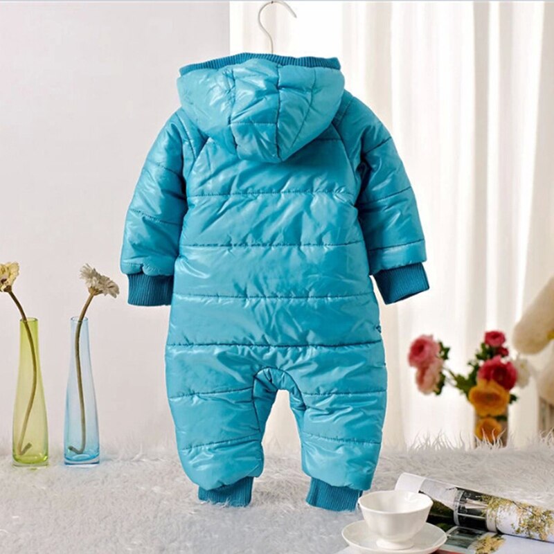 Schneeanzug Baby Schnee tragen Baumwolle Gepolstert Einem Stück Warme Oberbekleidung freundlicher Overall Strampler freundlicher Winter Gesamt Neugeborenen Parkas