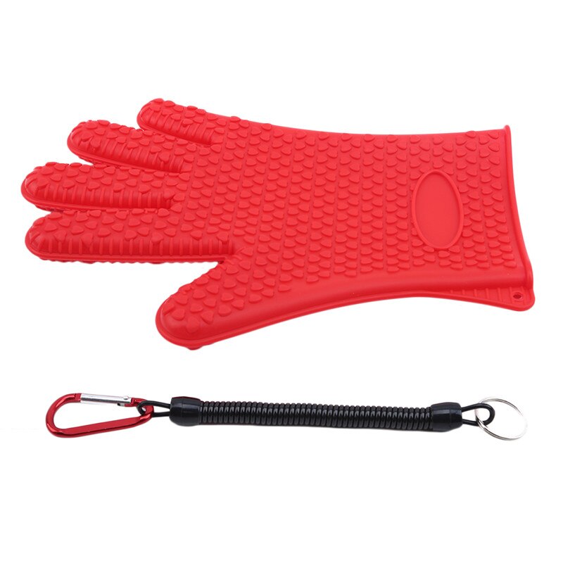 1 Pc Fishing Gloves Anti-skid Gloves Catch Fish Thickening Rubber Outdoor Fishing Gear Tackle Gloves Fishing Tools