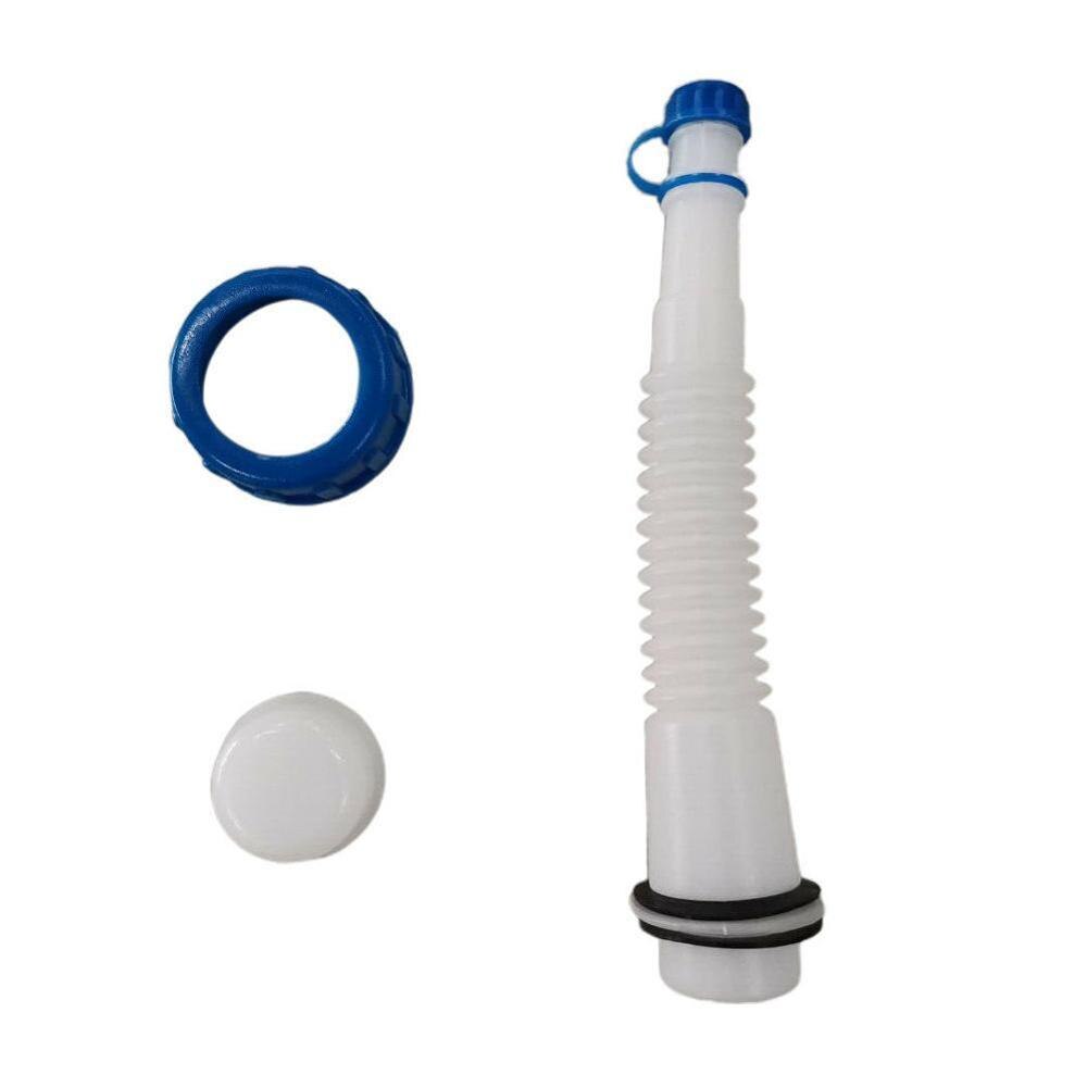 Replacement SPOUT & PARTS KIT ABS Plastic Gas Can Spout Parts Stopper Flexible Fuel Spout With Vent Cap Spout Stopper Kit: Default Title