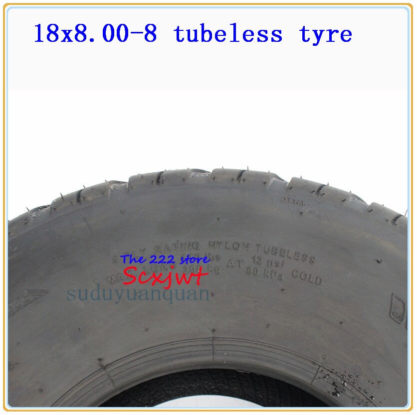 205/60-8 Tires 18x8.00-8 tubeless Tyres For Harley Chinese Bike 8inch 4PR ATV Quad Go-kart Vacuum wheel Tires