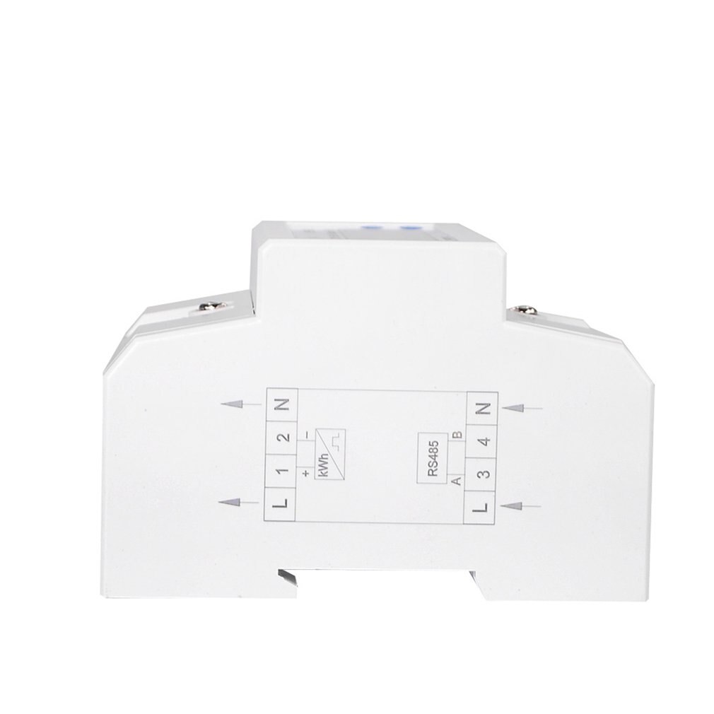 DIN Rail Mount AC 380V 5-100A Three Phase 2 Wire Digital Power Meter Electricity Cost Measuring Meter