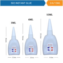 Colle Super forte instantanée 3ML/6ML/15ML, jouets adhésifs 502, artisanat, chaussures collantes, jouets adhésifs universels,
