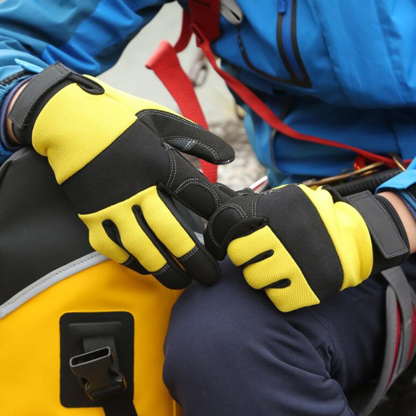 Gants d'escalade tactiques en plein air, doigt complet, pour Combat, équitation, écran tactile, gants de randonnée vtt