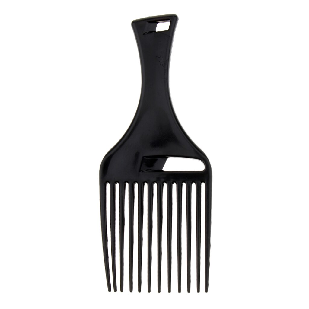 Black Plastic Afro Hair Lifting Pik Pick Style Comb Wigs Hair Brush Pocket