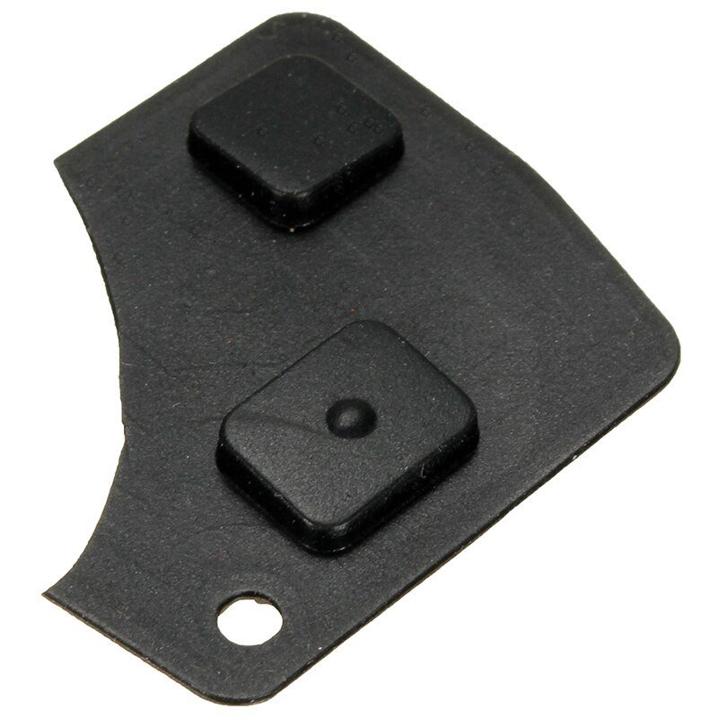 2pcs 2 Button Replacement Remote Key Fob Repair Switch Rubber Pad For Toyota Car