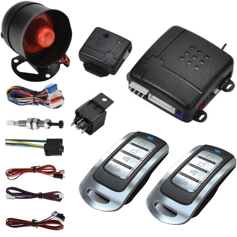 Universal Car Alarm Systems Remote Central Door Lock Keyless System Locking With Siren Auto Remote Central Kit Remote Controller: Default Title
