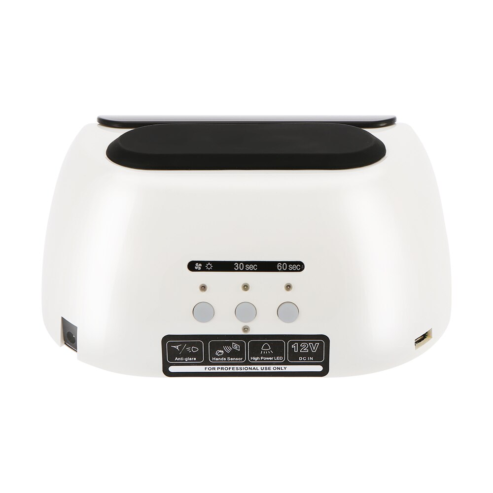 Anself 48W LED CCFL lámpara de uñas Gel secador de uñas máquina de curado uña Gel curado 110-240V herramienta de Arte de uñas EU US Plug: White EU