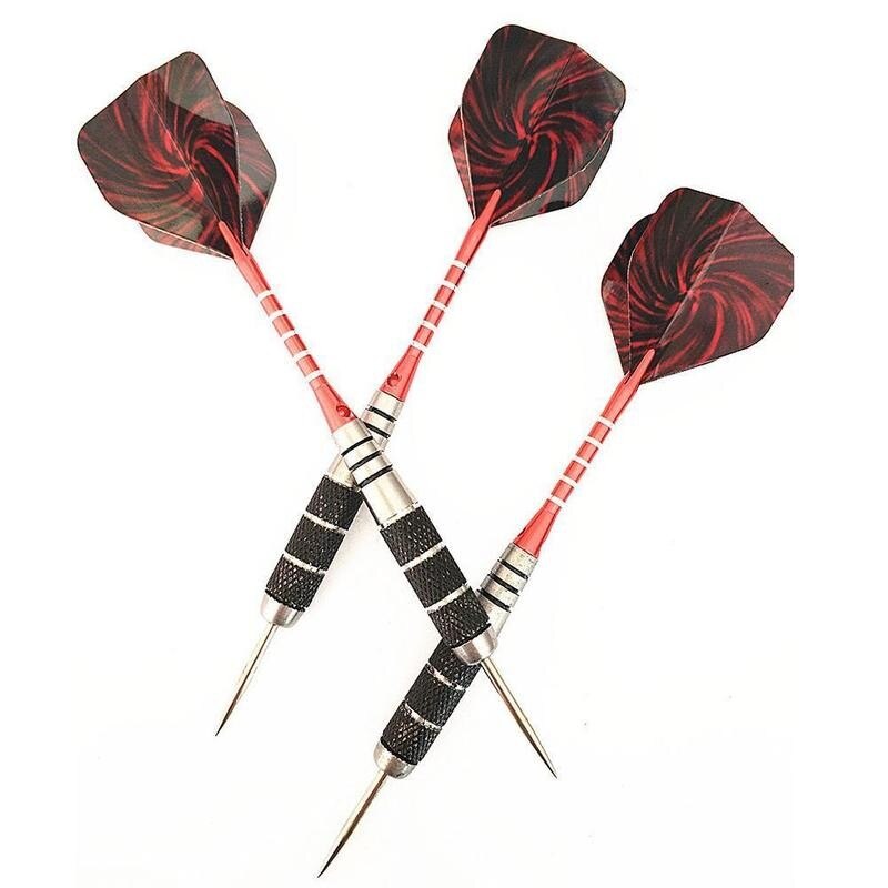 1pcs 22g Tungsten Steel Darts Sports Entertainment Random Body Dart Plated Dart Copper Flight PET Color Rod Nickel Y3T9