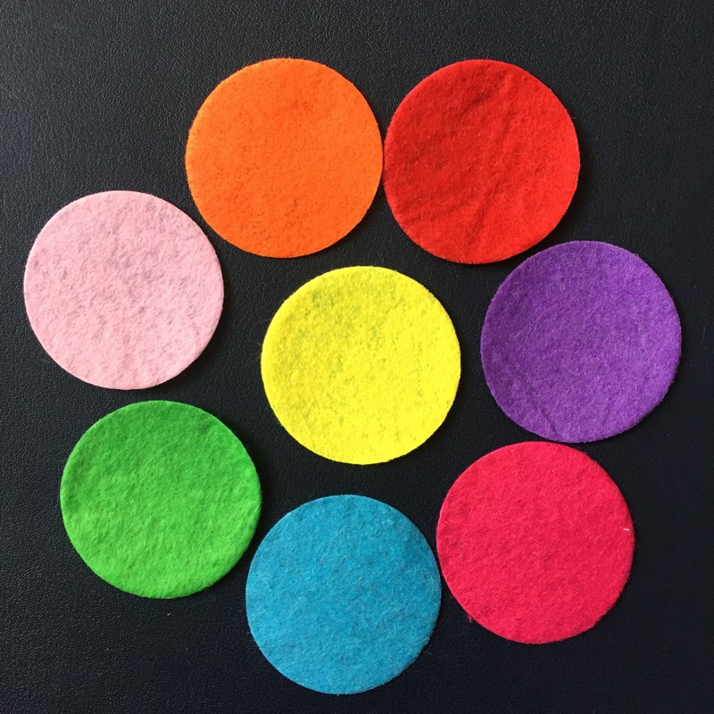 10Mm &amp; 15Mm &amp; 20Mm &amp; 25Mm &amp; 30Mm &amp; 35Mm &amp; 40Mm &amp; 50Mm Kunstmatige Non Woven Vilt Ronde Vilt Doek Vilt Diy Voor Naaien Plakboek Patches