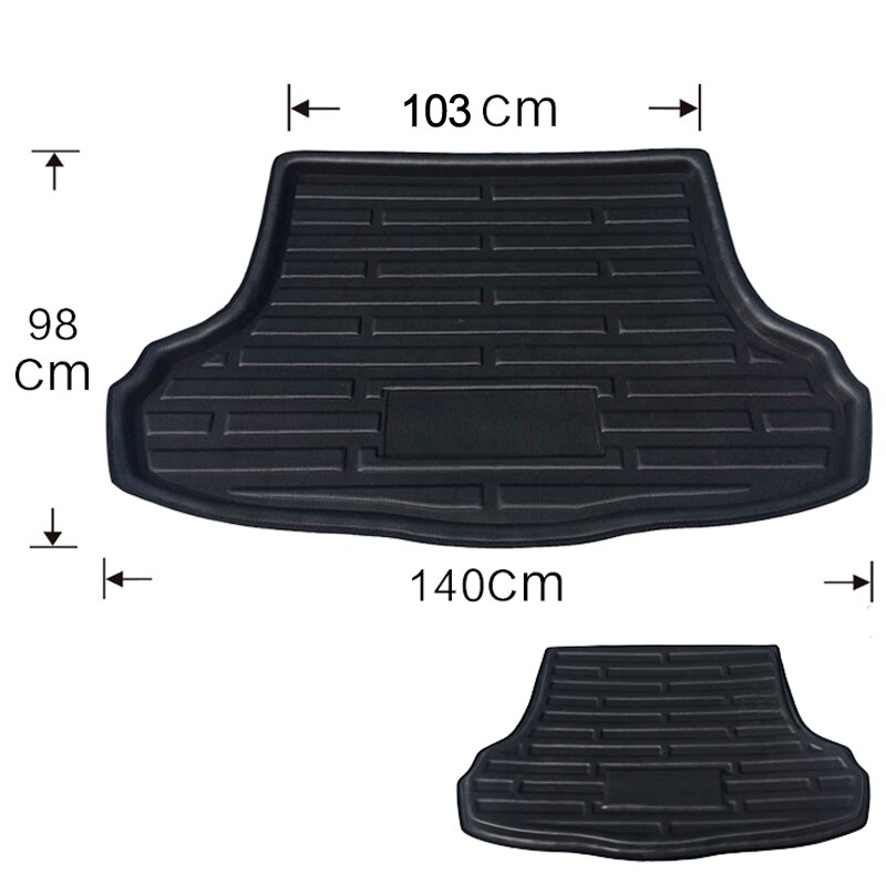 Achter Boot Cargo Liner Tray Kofferbak Bagage Vloer Matten Tapijten Pad Voor Hyundai Elantra Avante i35