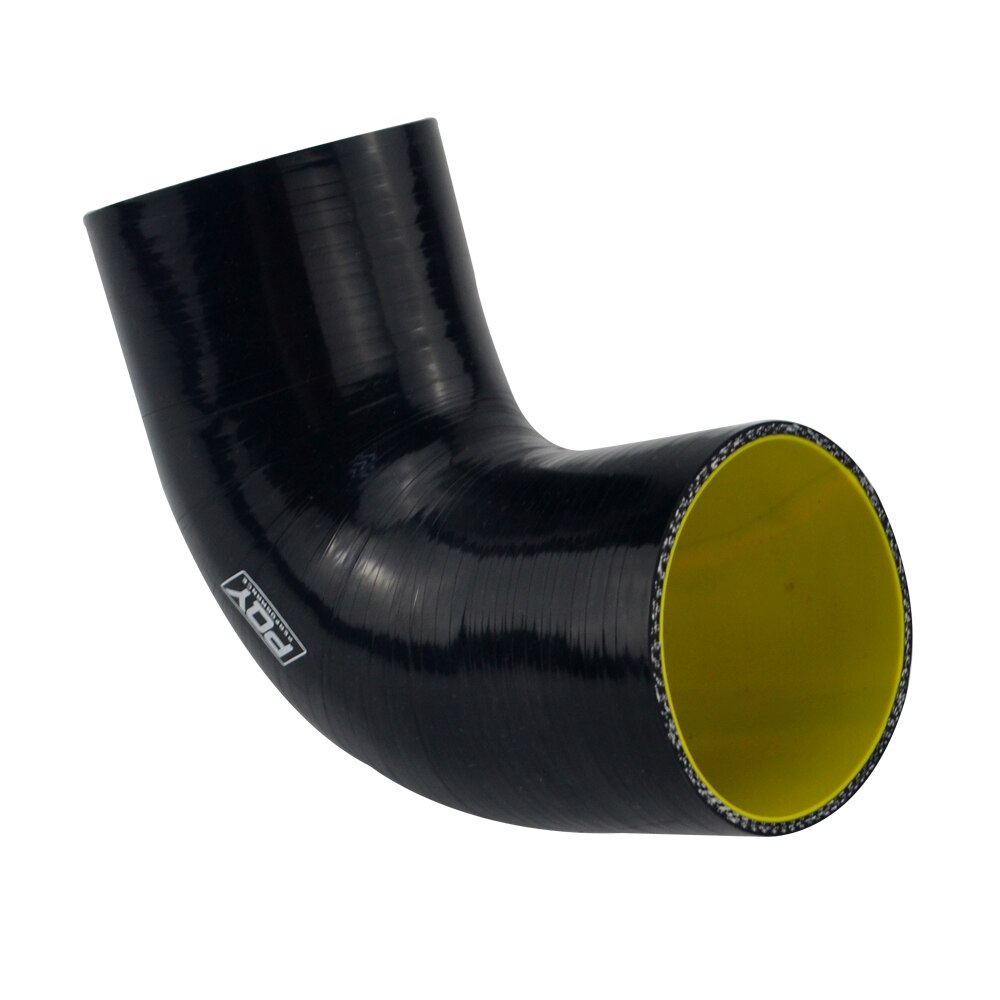 3 "76Mm 90 Graden Elleboog Siliconen Slang Turbo Intake Blauw &amp; Geel/Zwart &amp; Geel WX-SH9030-QY