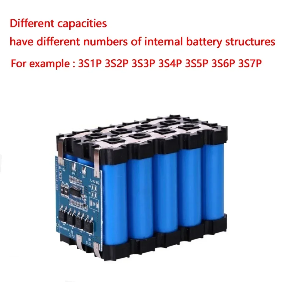Batería de litio de 12V, 21Ah, 18650, batería recargable 3S7P para energía Solar, batería de vehículo eléctrico, cargador de 12,6 v y 3A