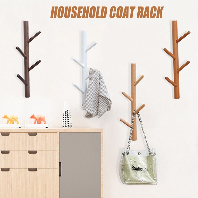 Rzemieślnicze gałąź drzewa wieszak na płaszcze drewniane klucze stojak ścienny wiszący na ubrania kapelusz organizator