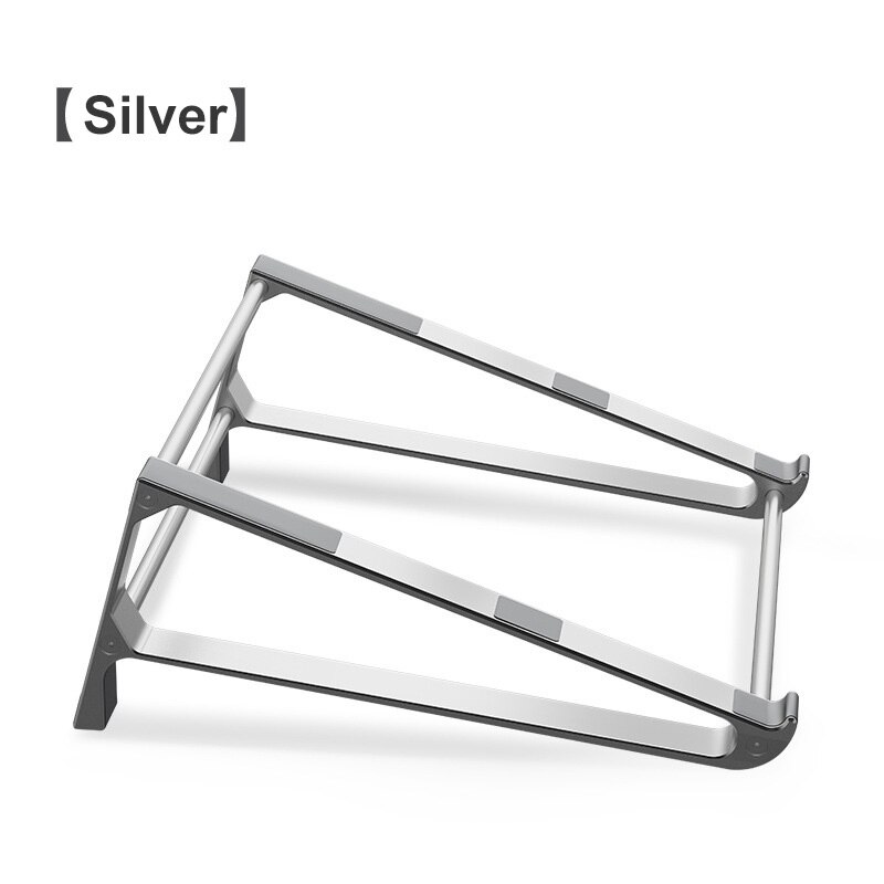 Alliage d'aluminium Vertical support d'ordinateur portable bureau support de tablette bureau téléphone portable Cool pour IPad Macbook Pro Air ordinateur portable Chromebook: Silver