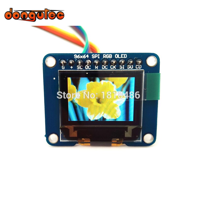 0,95 zoll 96X64 RGB SSD1331 Stock IC OLED ausbrechen Gremium-bisschen (Voll) Farbe w/microSD Halfter