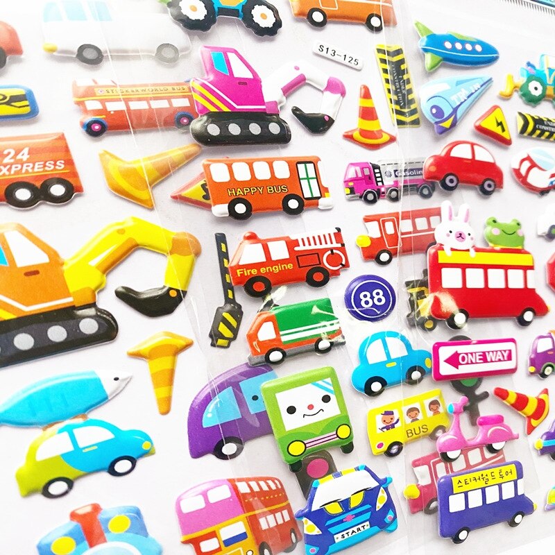 20 Pcs Kids Drawing 3D Stickers for Kids &amp; Toddlers 500+ Puffy Stickers Variety Pack for Scrapbooking Bullet Journal