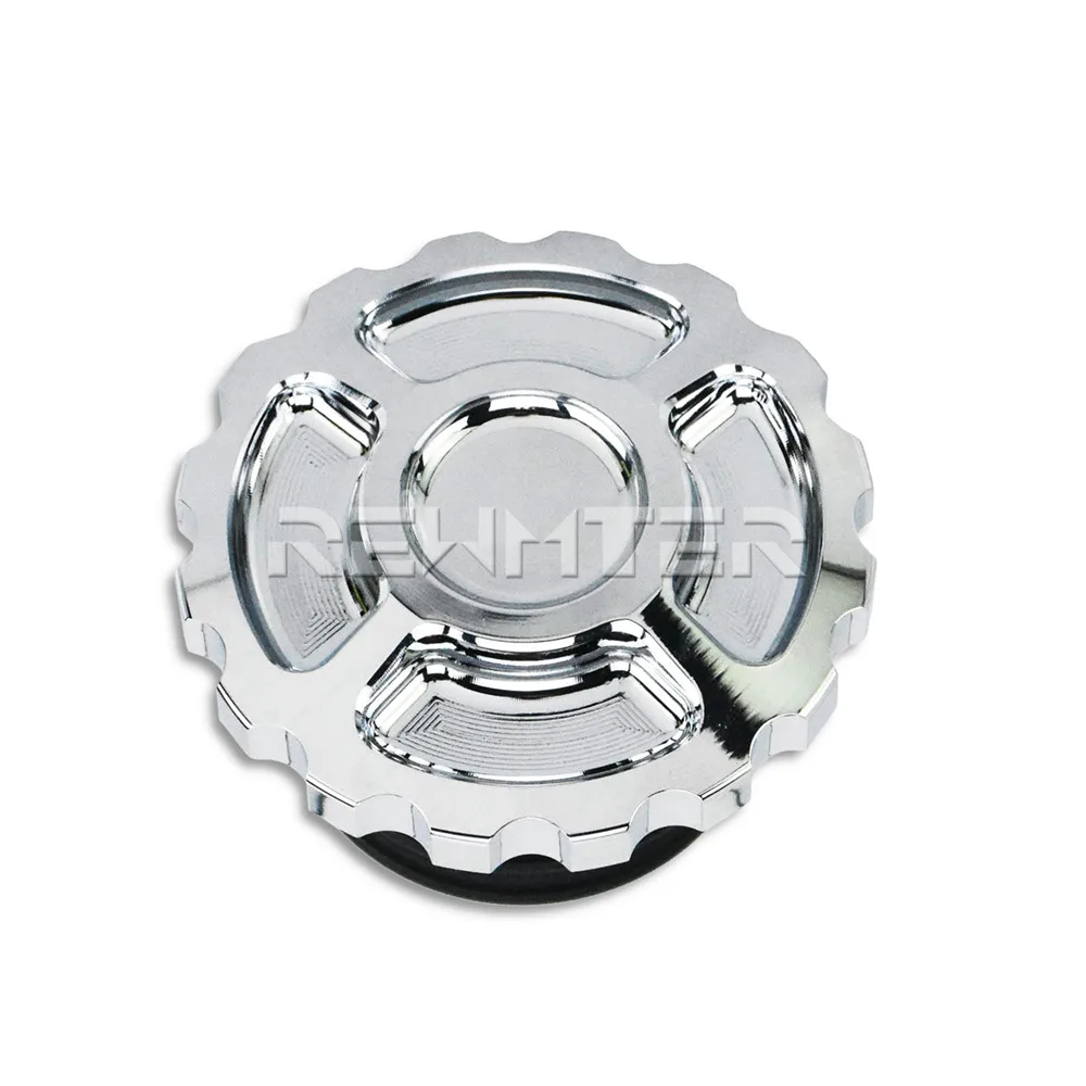 Motorcycle CNC Aluminum Fuel Gas Tank Vented Decorative Oil Cap For Harley Touring Road King Softail Dyna Sportster XL 1200 883