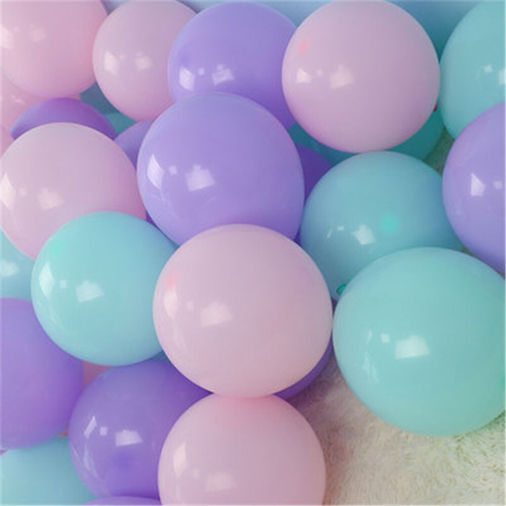 Ballons Macaron couleur sirène en Latex, 30 pièces, 5/10/12 pouces, décoration pour fête d&#39;anniversaire, noël, mariage, réception pour bébé