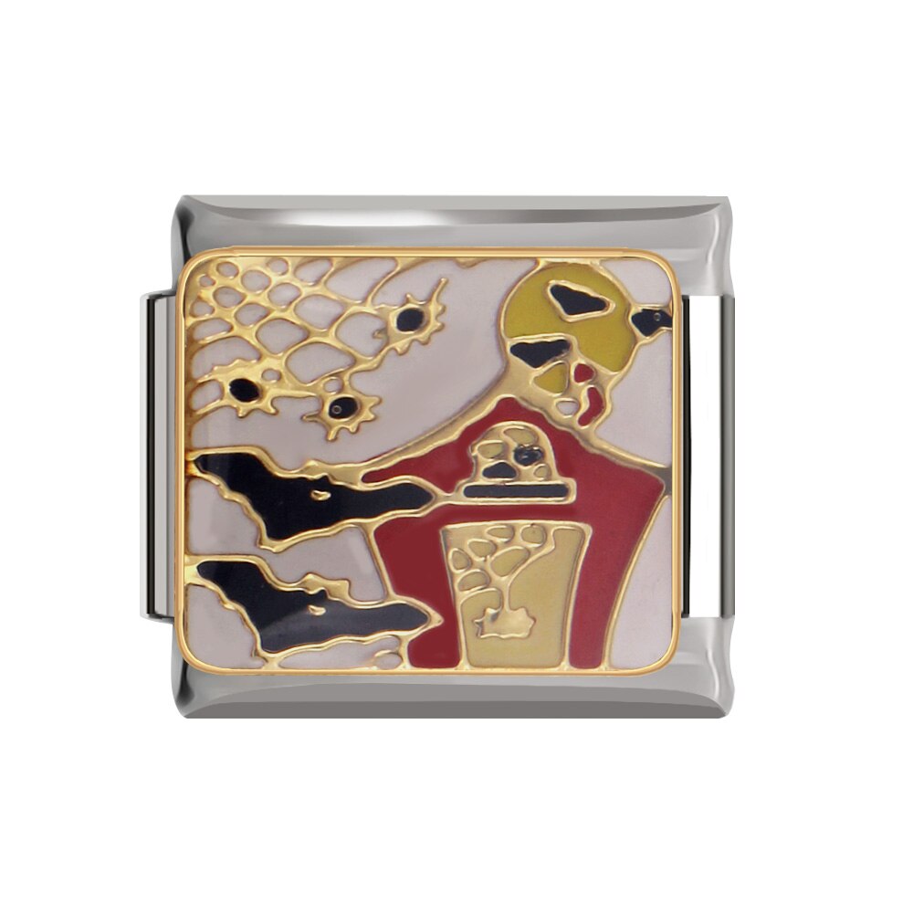 Fyour Daisy Paard Aliens Pirates Motorfiets Mobiele Telefoon Charm Links Fit 9Mm Armband Roestvrij Staal Diy Maken DJTop68